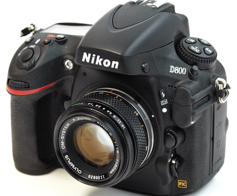 Olympus on Nikon F , no adapter